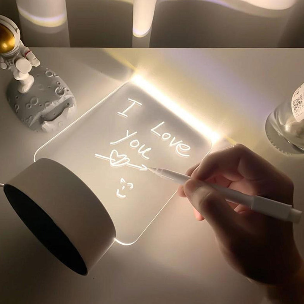 Lámpara LED con Panel de Escritura